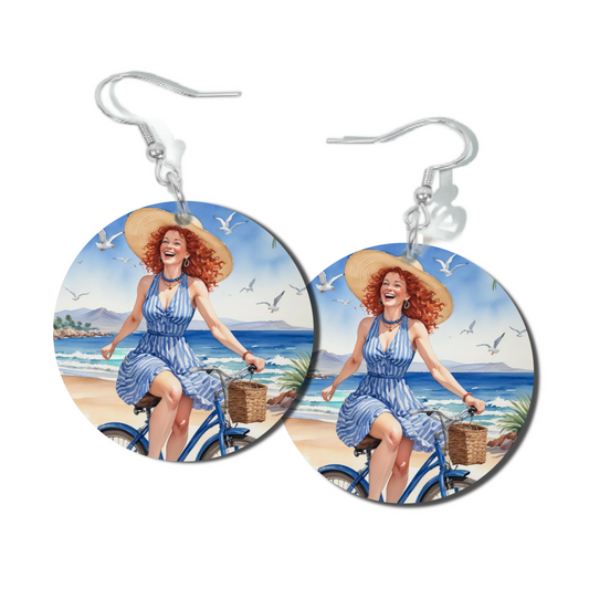 FLAMING FUN, ROUND EARRINGS