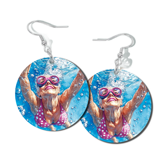 PINK FIZZ ROUND EARRINGS