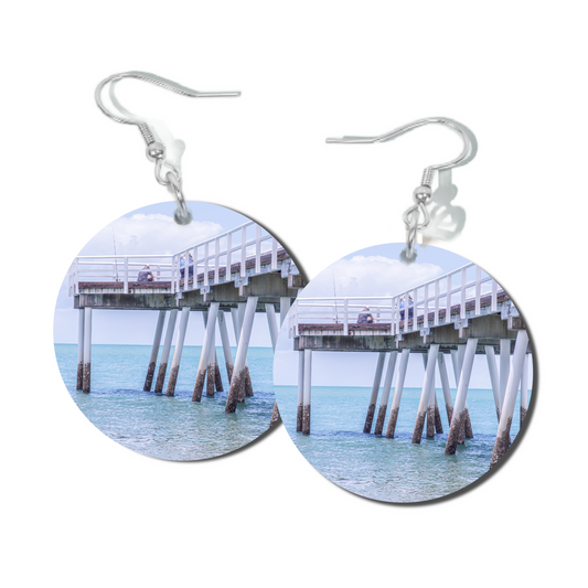 FISHING TALES, ROUND EARRINGS