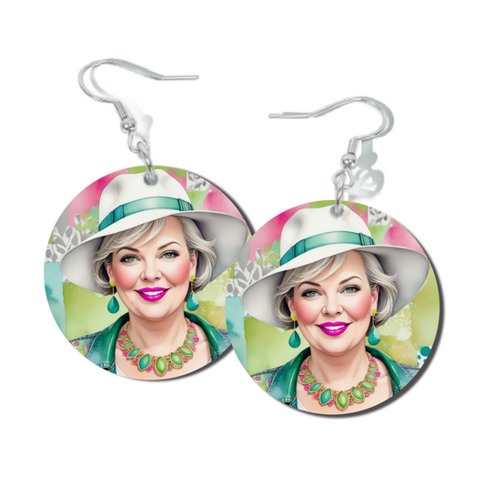 VIBRANT, ROUND EARRINGS