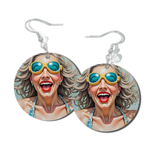 GIGGLES, ROUND EARRINGS