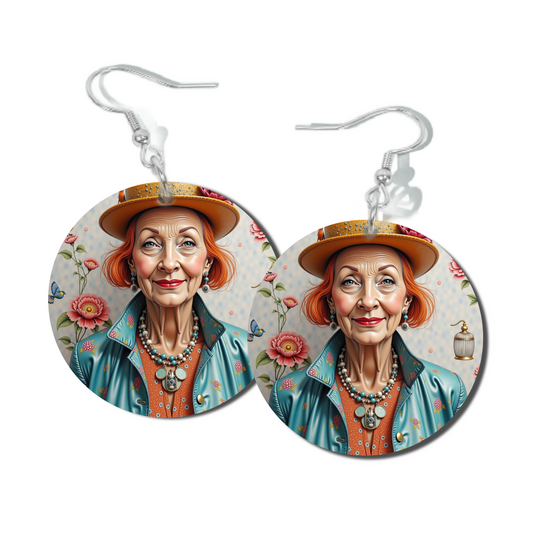 COPPER GLOW, ROUND EARRINGS