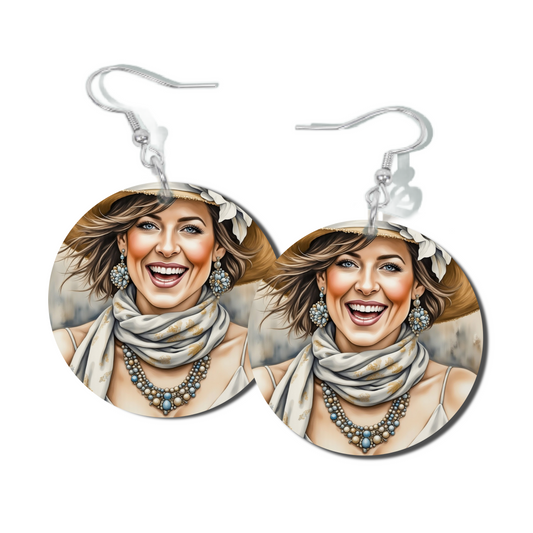 LILY AND SILK, ROUND EARRINGS