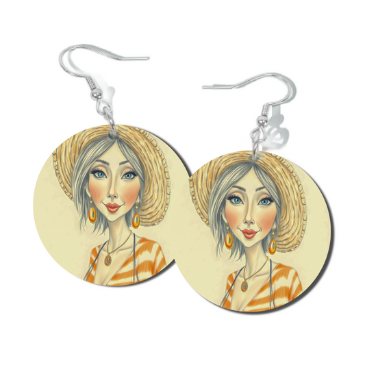 LUU DREAMY, ROUND EARRINGS