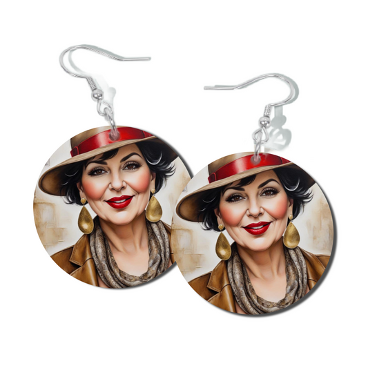 CHOCOLATE HAZE, ROUND EARRINGS