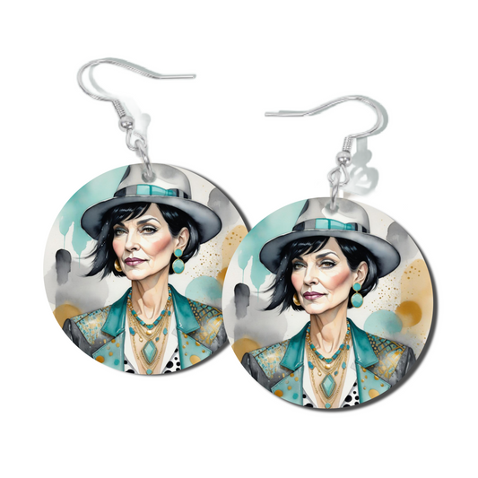 SASSY IN JADE, ROUND EARRINGS