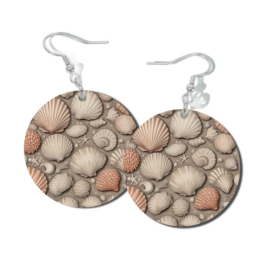 PEACHES AND CREAM, ROUND EARRINGS