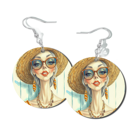 LUU SHADES, ROUND EARRINGS