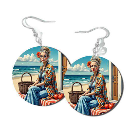 PCINIC FOR ONE, ROUND EARRINGS