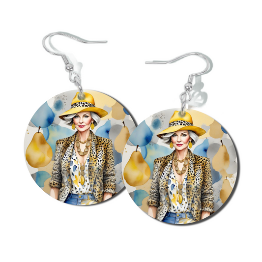 URBAN JUNGLE, ROUND EARRINGS