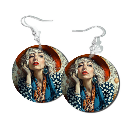 IMAGINE BIG, ROUND EARRINGS