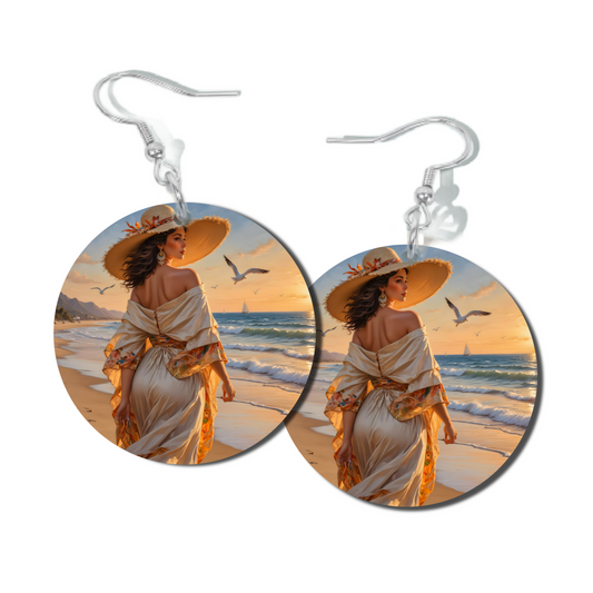 SILKEN GLOW ROUND EARRINGS