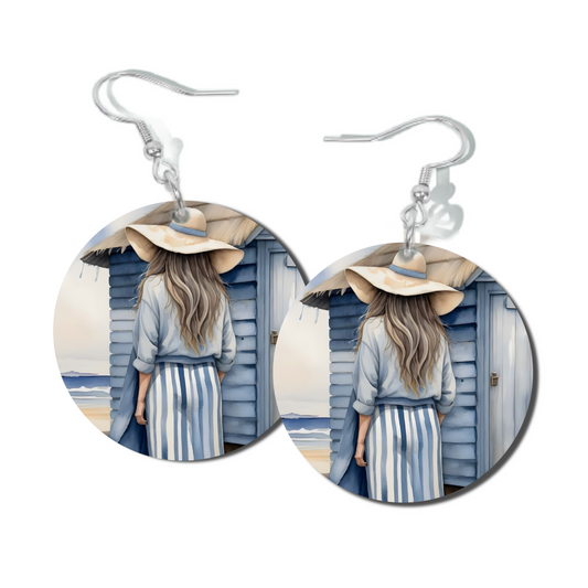 DENIM DAYDREAM 1 ROUND EARRINGS
