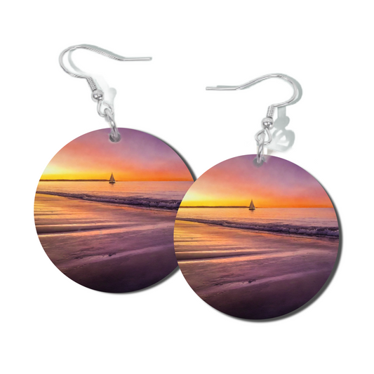 SUNSET SAIL ROUND EARRINGS