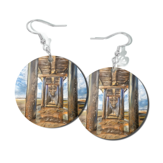 AZURE PIER, ROUND EARRINGS