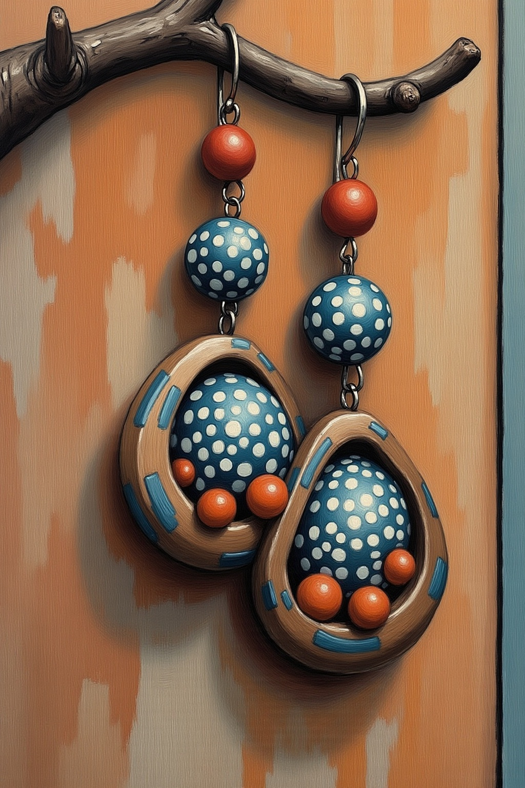 DOTS AND BEADS COMBO 8 WATERDROP EARRINGS